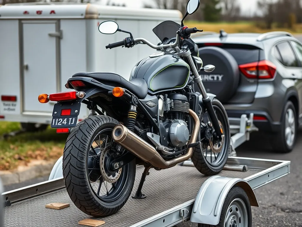 Jak przewieźć motocykl na zwykłej przyczepie?