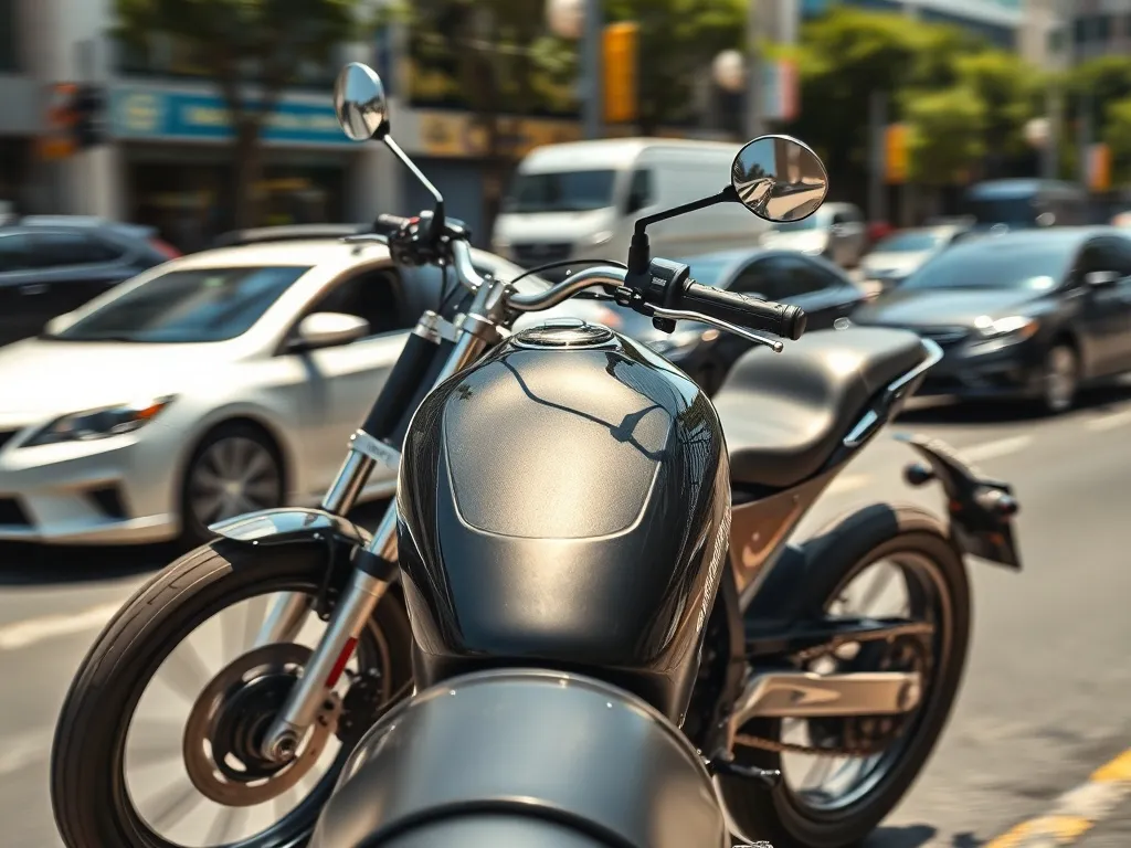 Czy motor może jechać między samochodami?